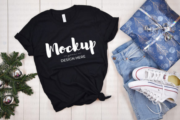Download Black Bella Canvas 3001 Tshirt Mockup - Bella canvas Collection