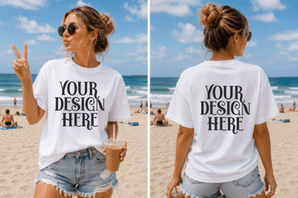 Download Bella Canvas 3001 Front and Back Mockup - Bella canvas Collection
