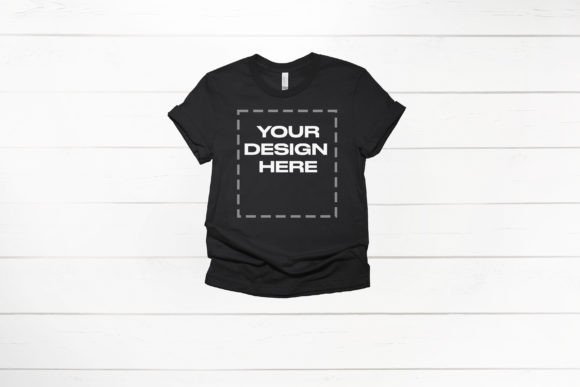 Download Bella Canvas Black Shirt Mockup 3001 - Bella canvas Collection